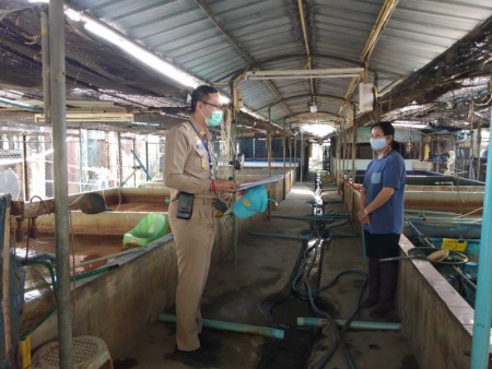 เจ้าหน้าที่สาธารณสุขและสิ่งแวดล้อม และเจ้าหน้าที่กองช่าง เทศบาลตำบลหนองหาร ลงพื้นที่ตรวจสอบการขอใบอนุญาติประกอบกิจการ