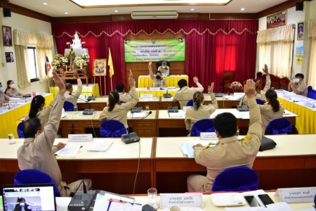 การประชุมสภาเทศบาลตำบลหนองหาร สมัยสามัญ สมัยที่ 2 ครั้งที่ 1 ประจำปี 2564