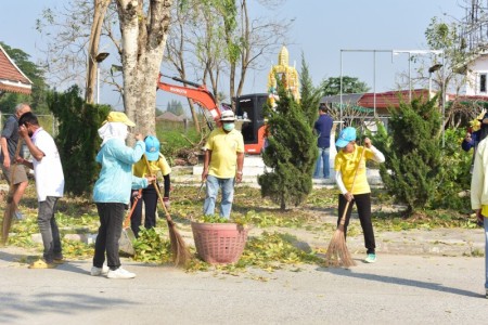 เทศบาลตำบลหนองหาร จัดกิจกรรม big cleaning ที่บ้านเอื้ออาทร หมู่ที่ ๑ บ้านเอื้ออาทร
